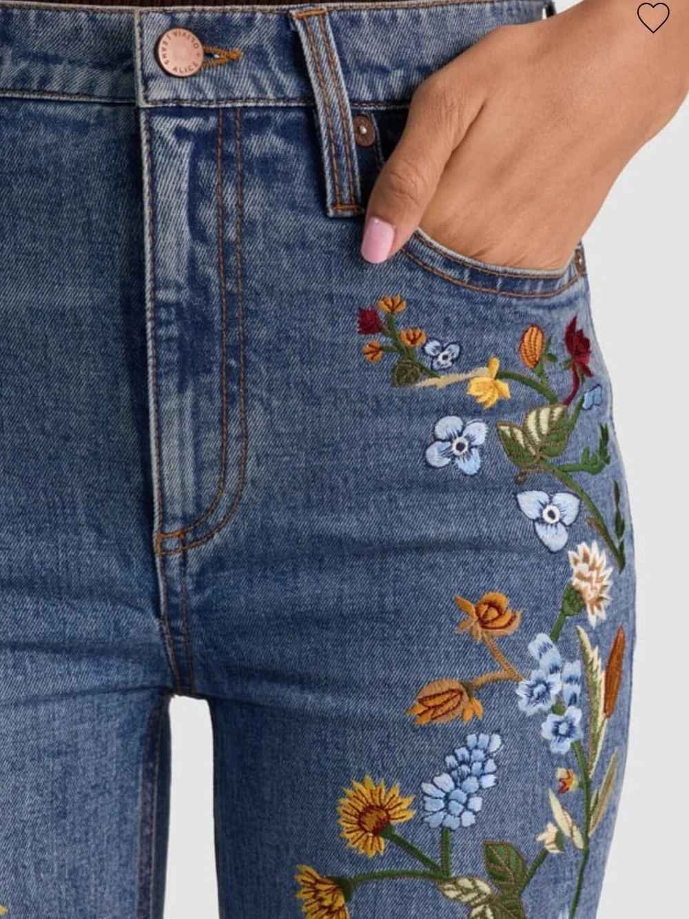 Alice + Olivia
BEAUTIFUL EMBROIDERED JEAN - Picture 4 of 16